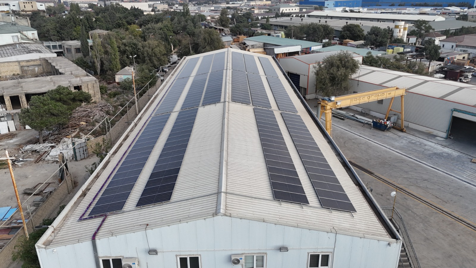 BCC Group-un damüstü günəş enerjisi sistemi